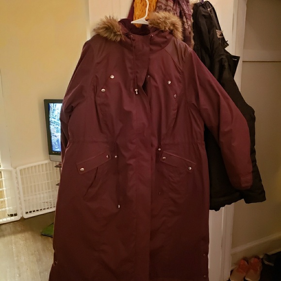 torrid Jackets & Blazers - Burgundy winter jacket